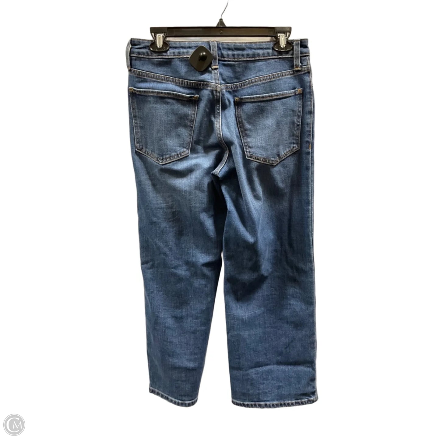 Jeans Straight By Banana Republic In Blue Denim, Size: 4