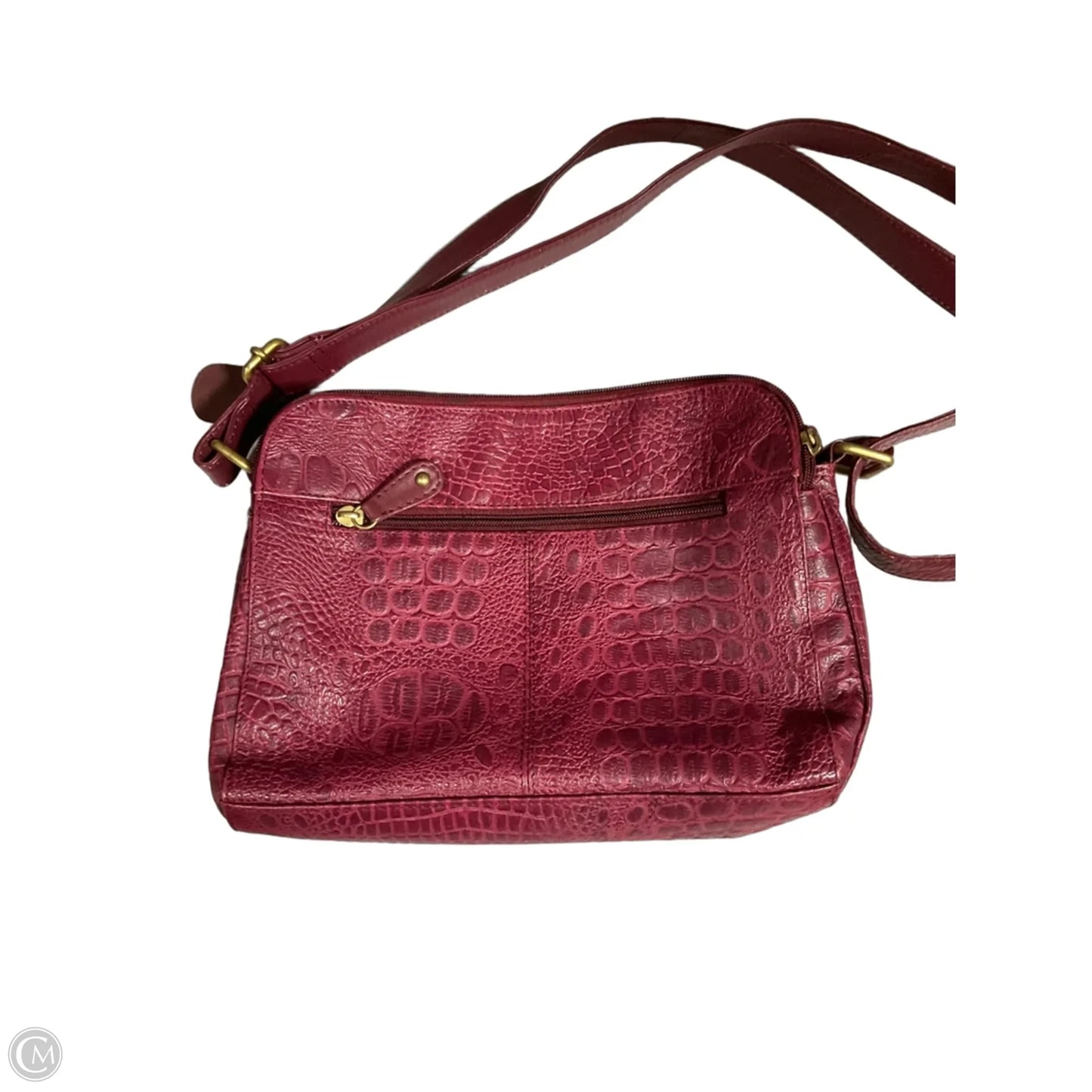 Handbag Leather By Clothes Mentor, Size: Medium