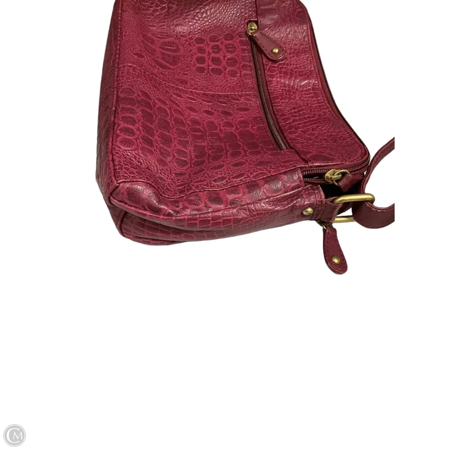 Handbag Leather By Clothes Mentor, Size: Medium