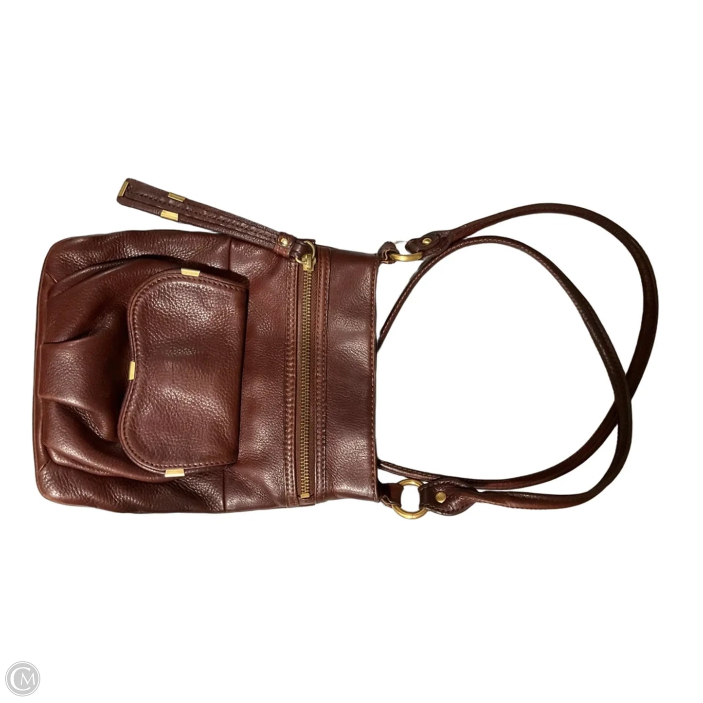 Handbag Leather By B. Makowsky, Size: Medium
