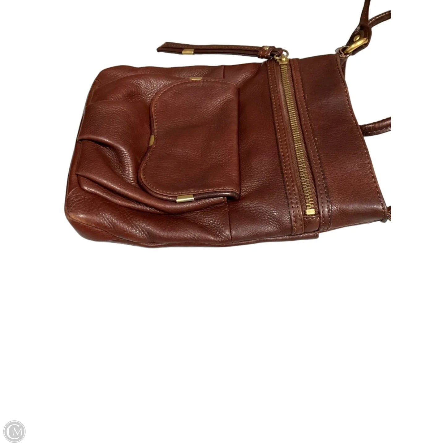 Handbag Leather By B. Makowsky, Size: Medium