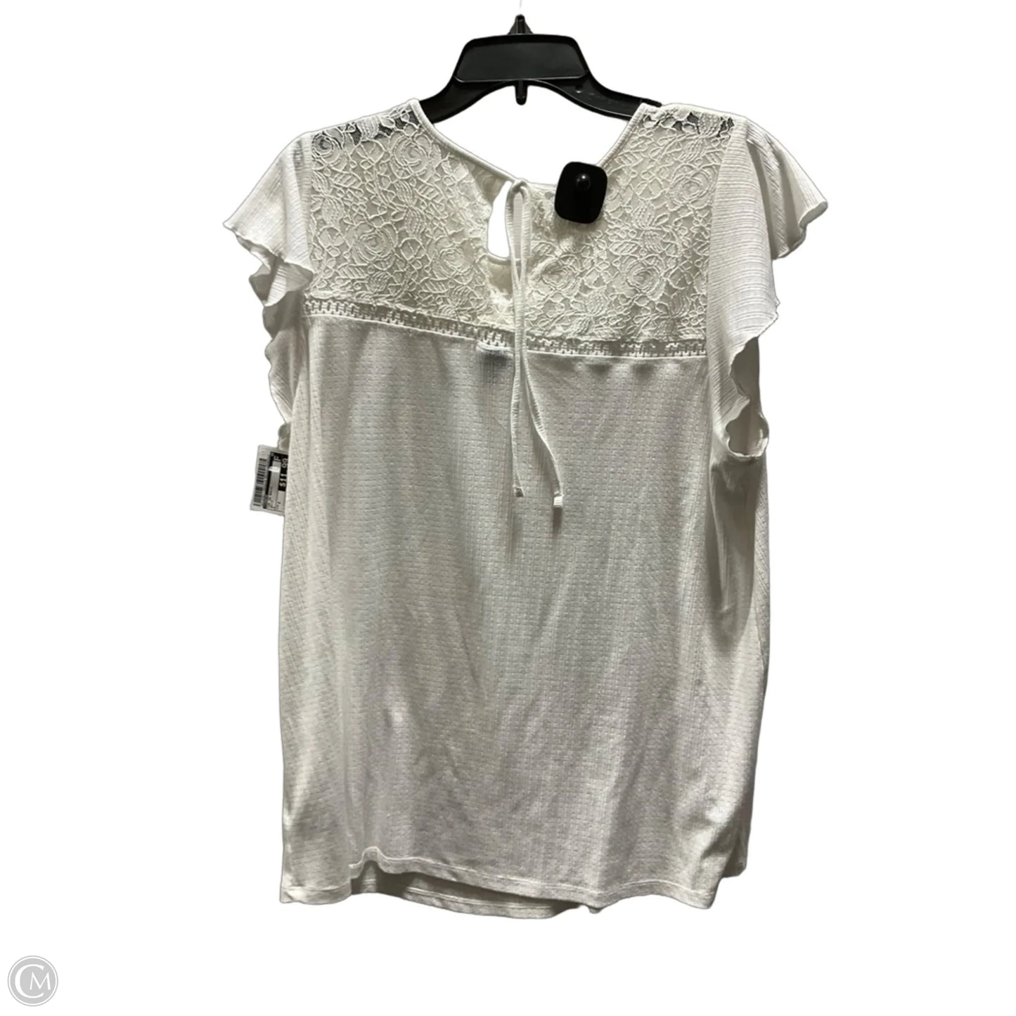 Top Short Sleeve Basic By Torrid In White, Size: 2