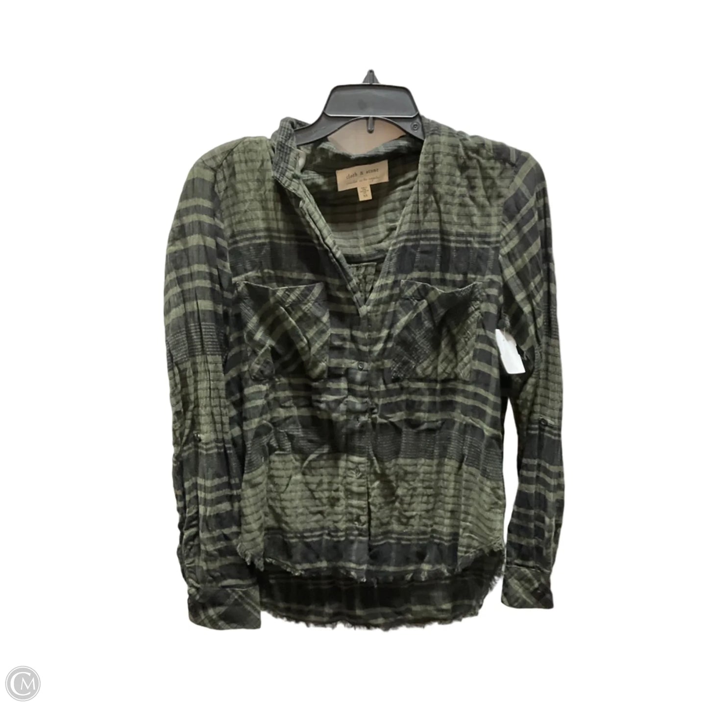 Top Long Sleeve By Cloth & Stone In Green, Size: Xs