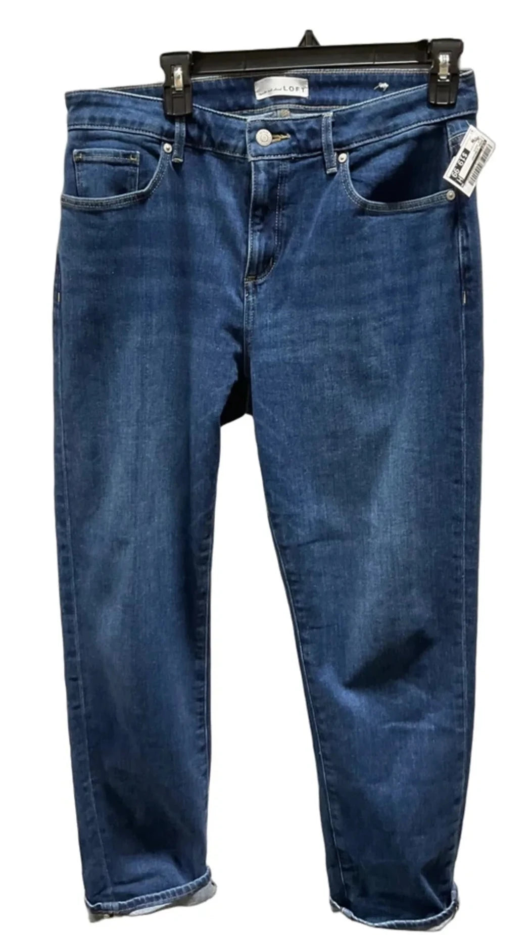 Jeans Straight By Loft In Blue Denim, Size: 10