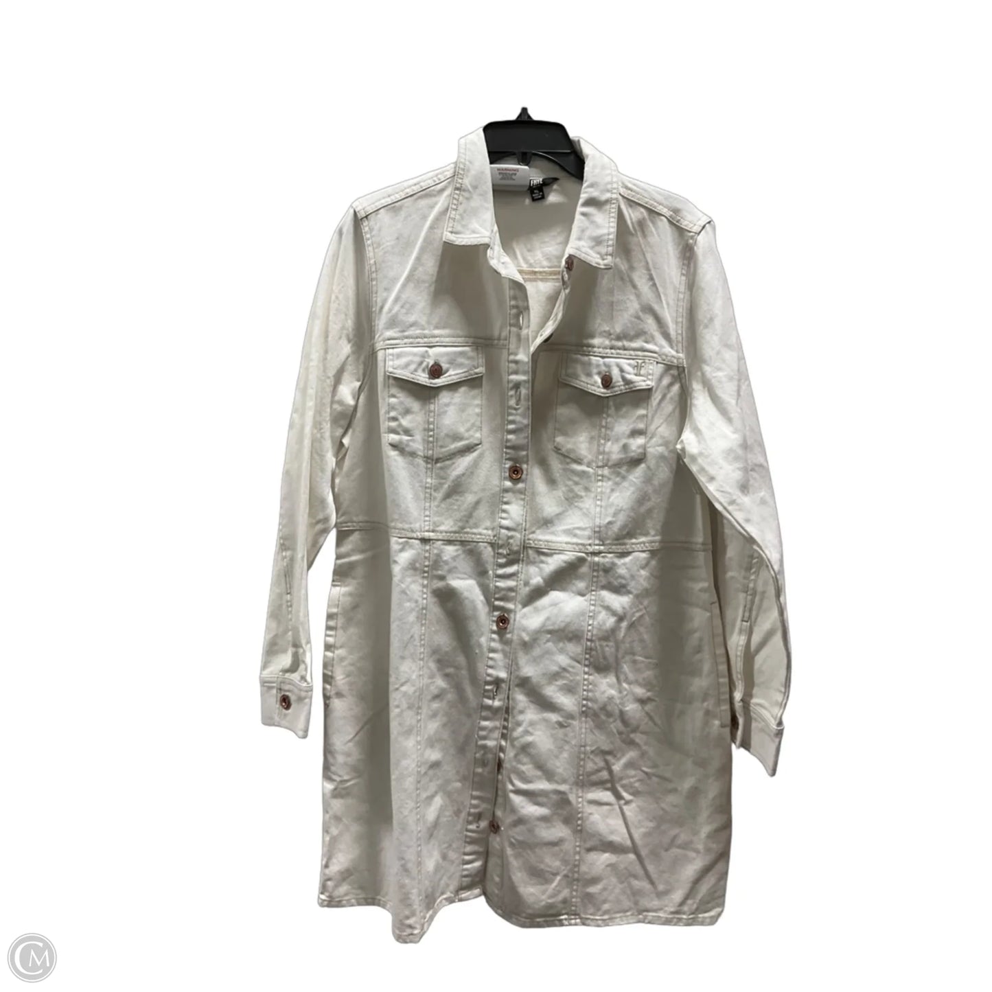 Jacket Denim By Cma In Beige, Size: 6