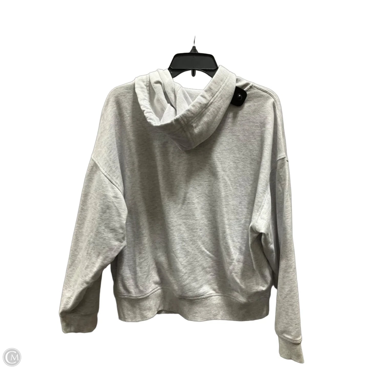 Sweatshirt Hoodie By Calvin Klein In Grey, Size: Xl