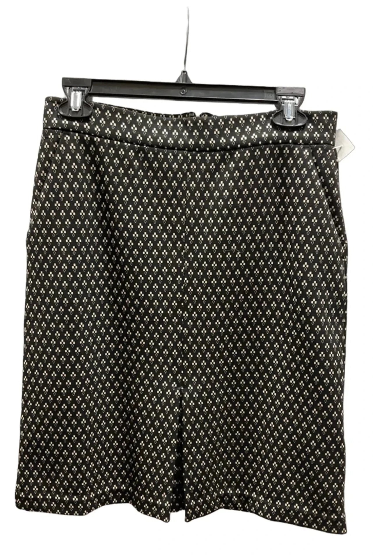 Skirt Midi By Banana Republic In Black & White, Size: 6