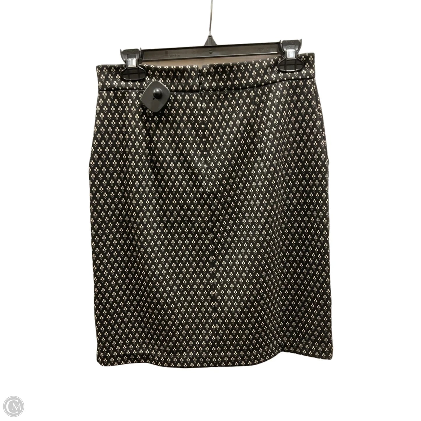 Skirt Midi By Banana Republic In Black & White, Size: 6