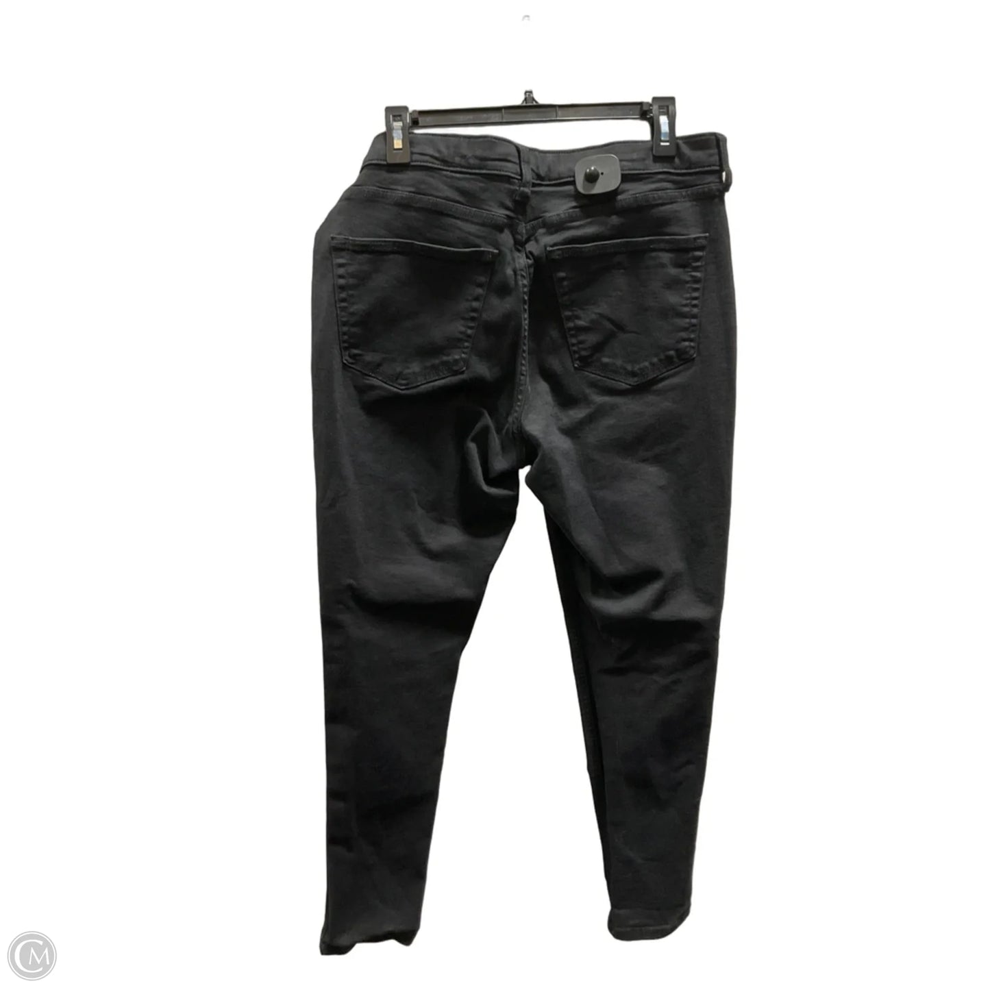 Jeans Straight By Top Shop In Black, Size: L