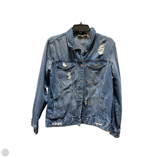 Jacket Denim By Bp In Blue Denim, Size: S