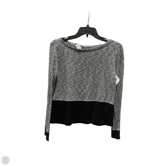 Top Long Sleeve Basic By Inc In Black & White, Size: Xs