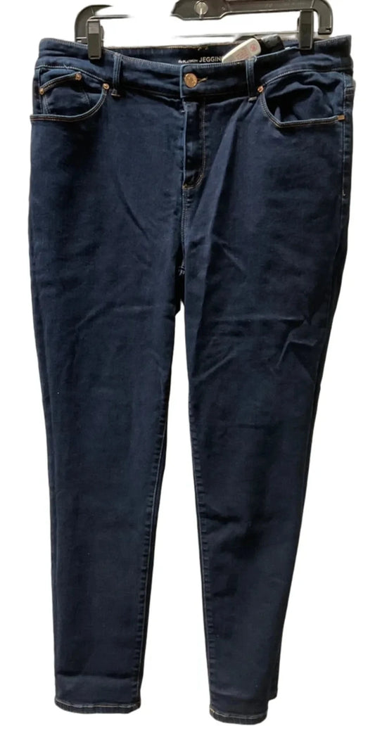 Jeans Jeggings By Chicos In Blue Denim, Size: L
