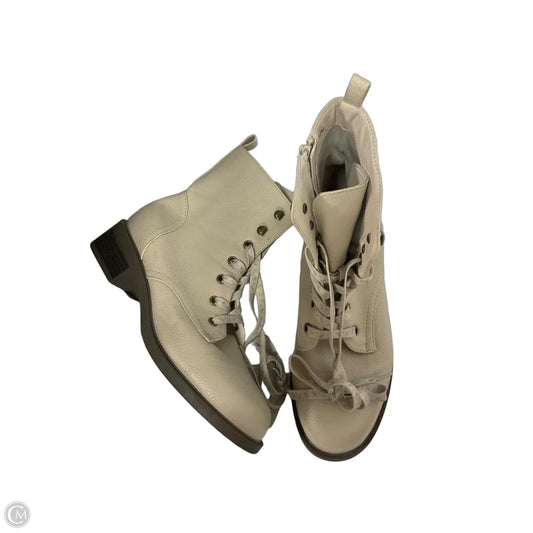 Boots Ankle Heels By Maurices In Beige, Size: 10