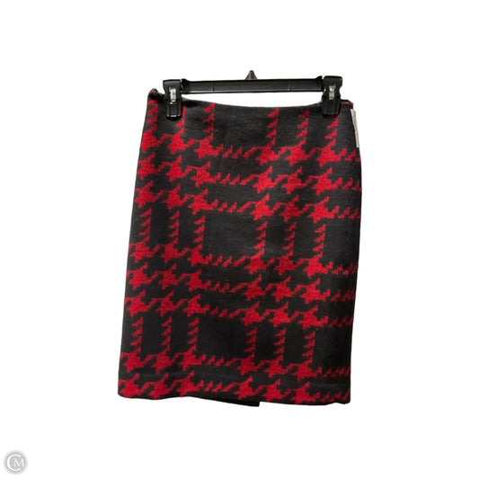 Skirt Mini & Short By Talbots In Black & Red, Size: 2p