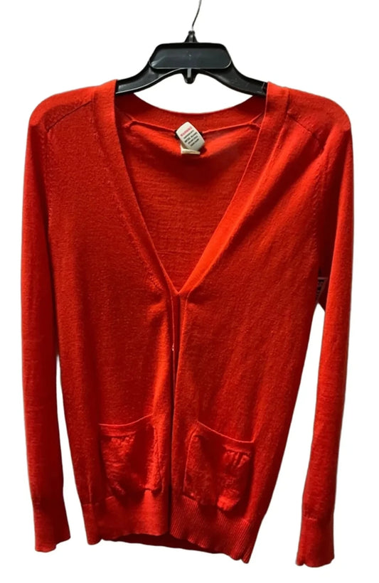 Cardigan By J. Crew In Orange, Size: Xs