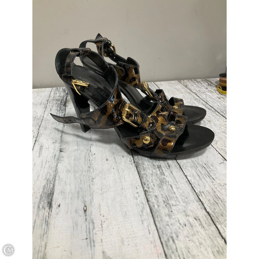Sandals Heels Block By Antonio Melani In Animal Print, Size: 7.5