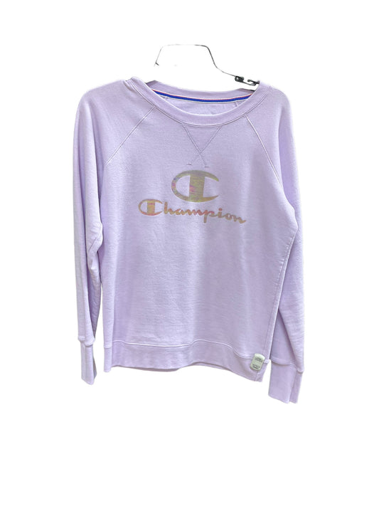 Violet Athletic Sweatshirt Crewneck Champion, Size S