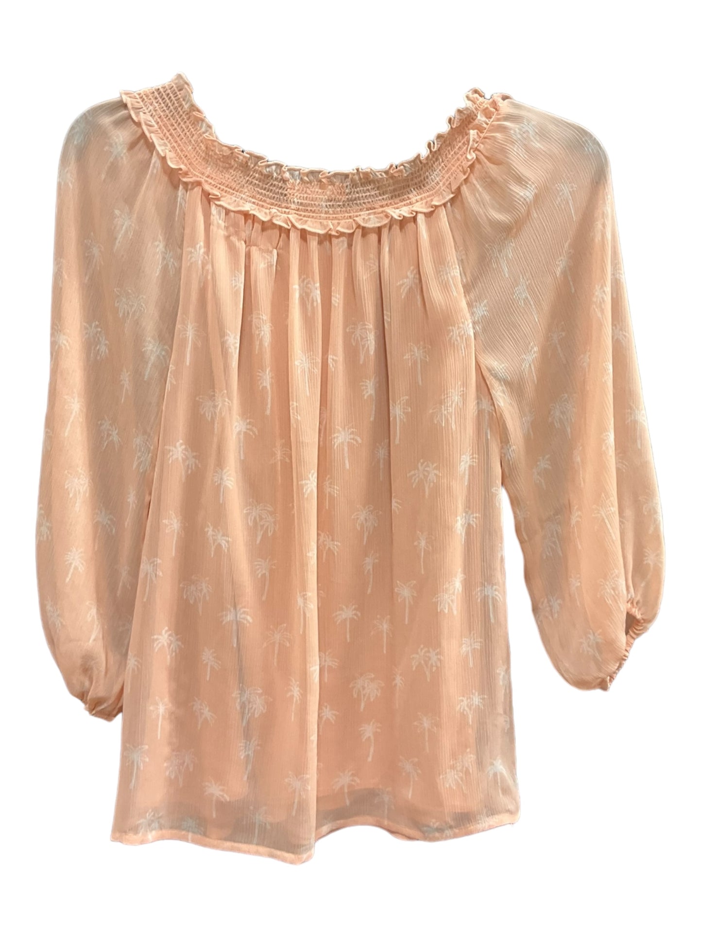 Peach Top 3/4 Sleeve Lc Lauren Conrad, Size Xs