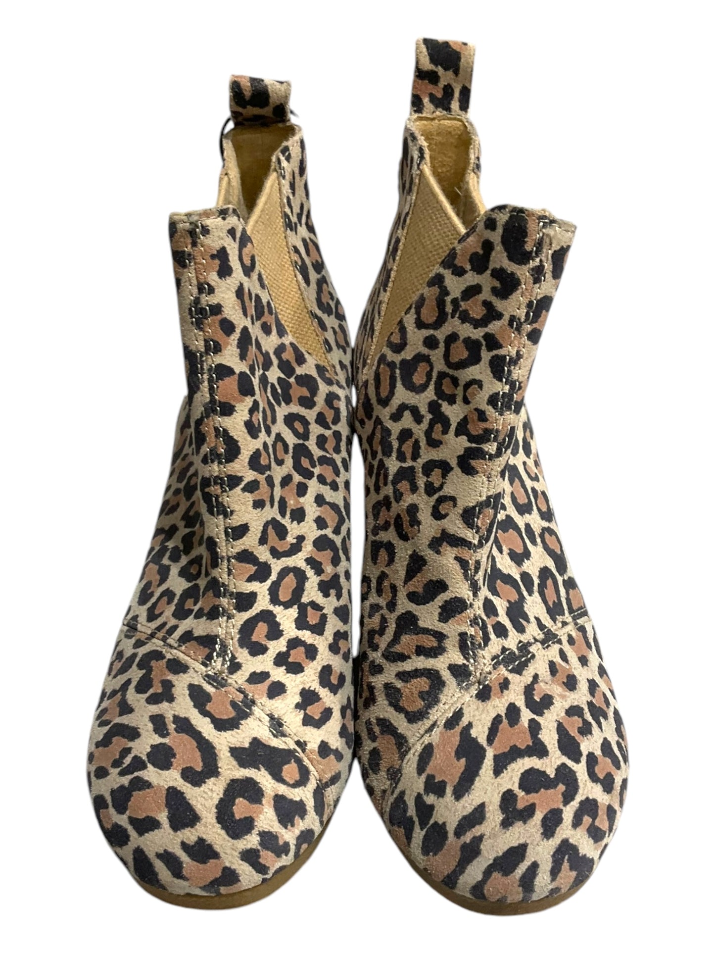 Boots Ankle Heels By Toms In Animal Print, Size: 6