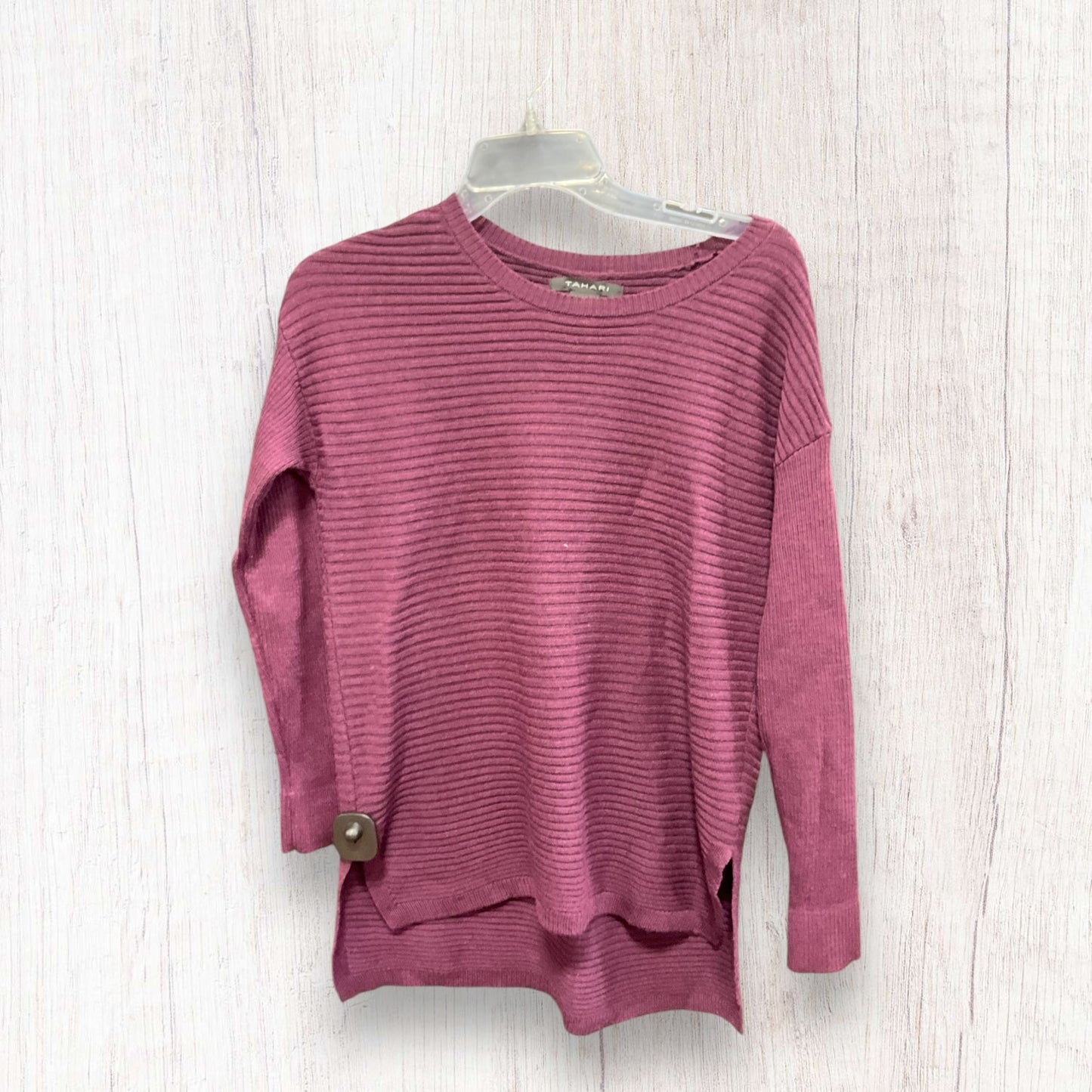 Sweater By Tahari In Burgundy, Size: M