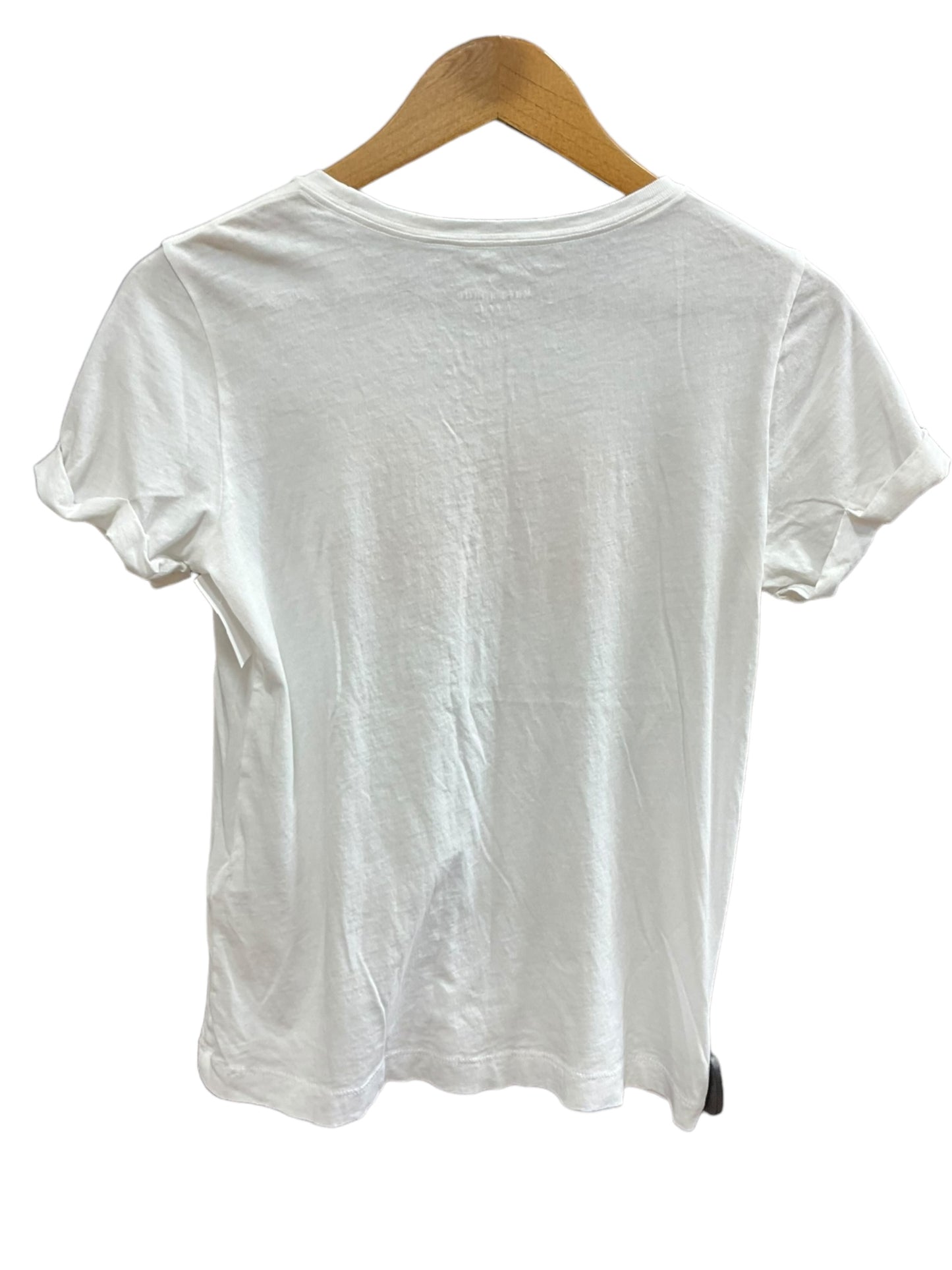 White Top Short Sleeve Basic Kate Spade, Size Xs