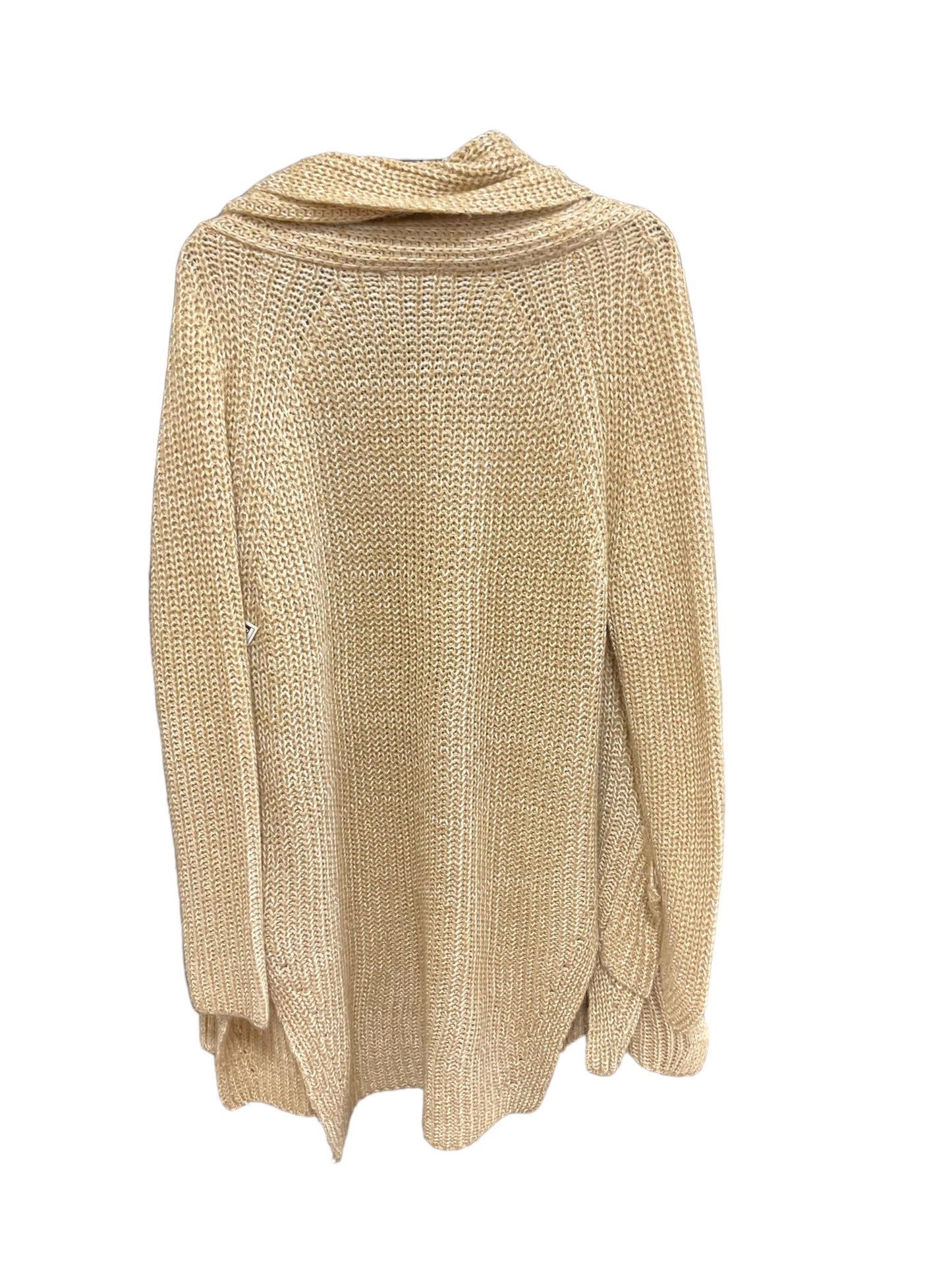 Sweater Cardigan By Clothes Mentor In Gold, Size: S