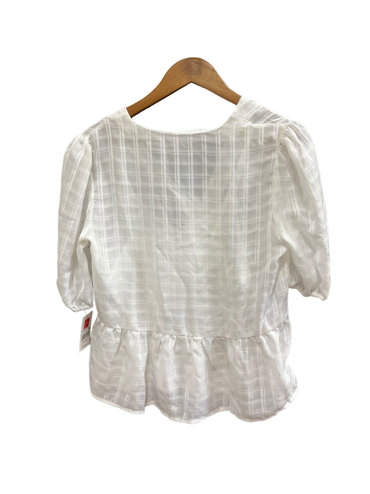 White Top Short Sleeve Ophelia Roe, Size M