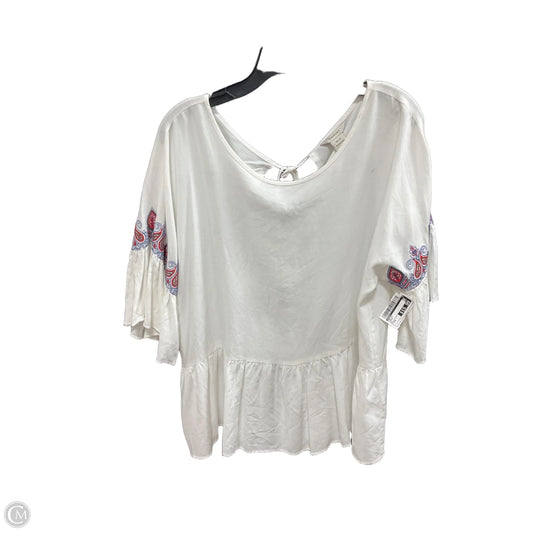 Top Long Sleeve By Ariat In Cream, Size: M
