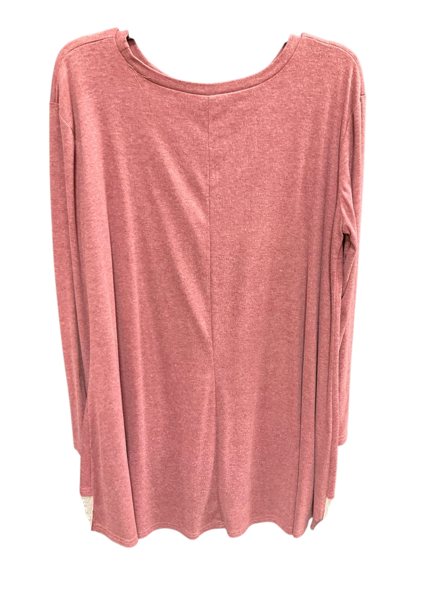 Top Long Sleeve By Cmf In Mauve, Size: Xl