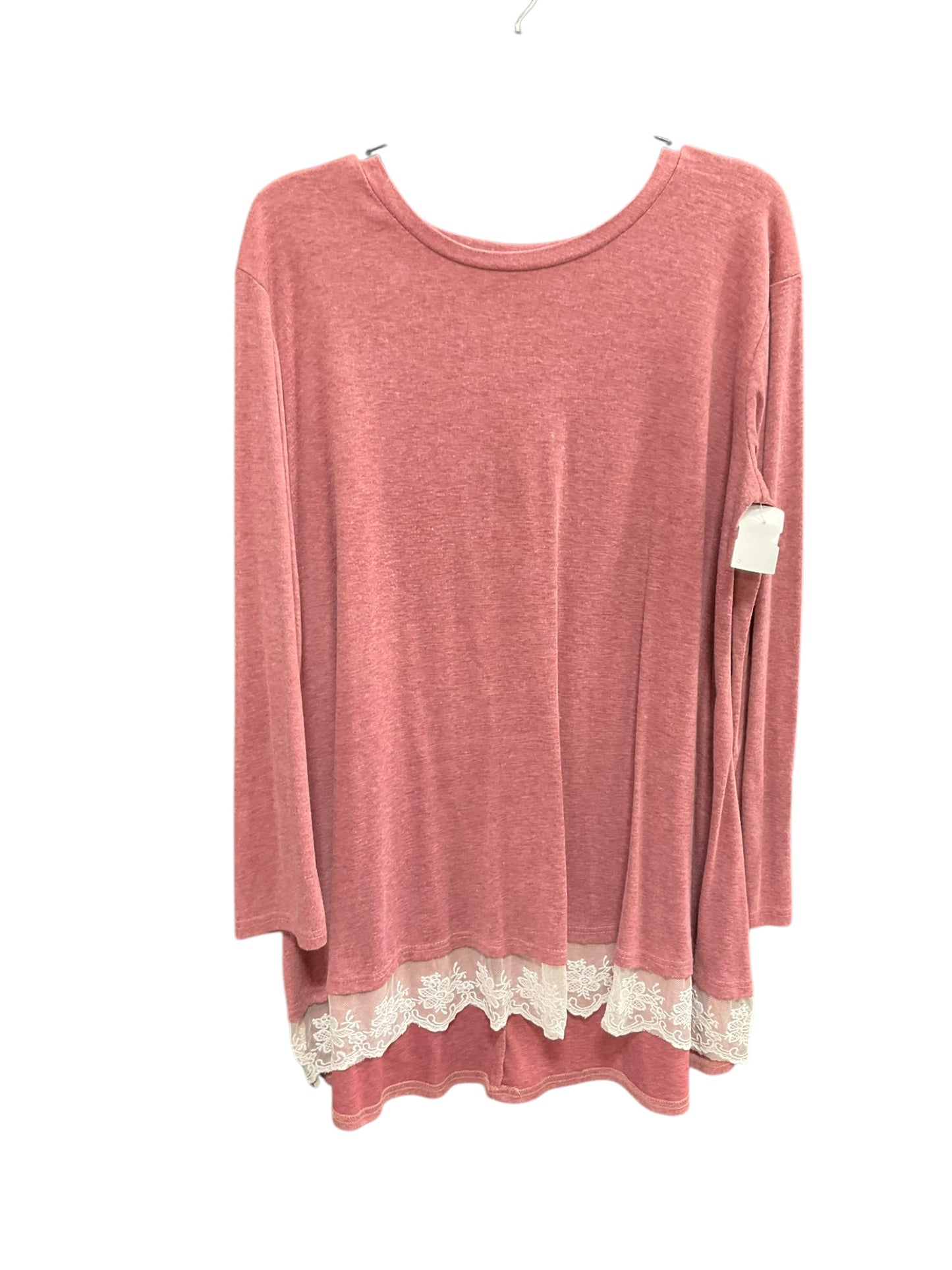 Top Long Sleeve By Cmf In Mauve, Size: Xl