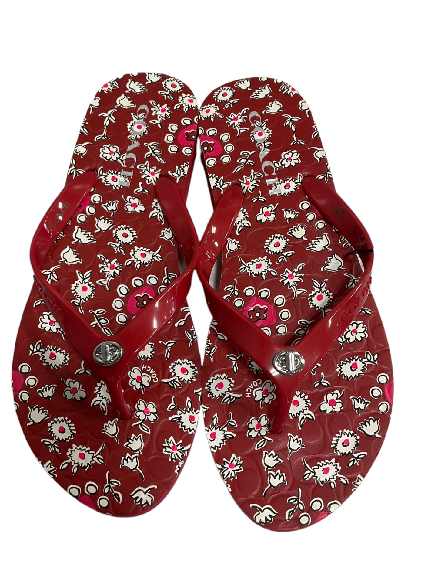 Sandals Flip Flops By Coach  Size: 8