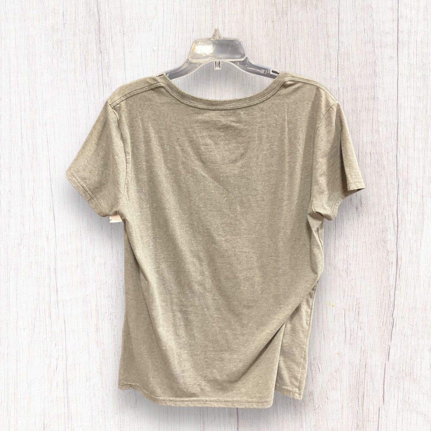 Grey Top Short Sleeve Basic Clothes Mentor, Size Xl