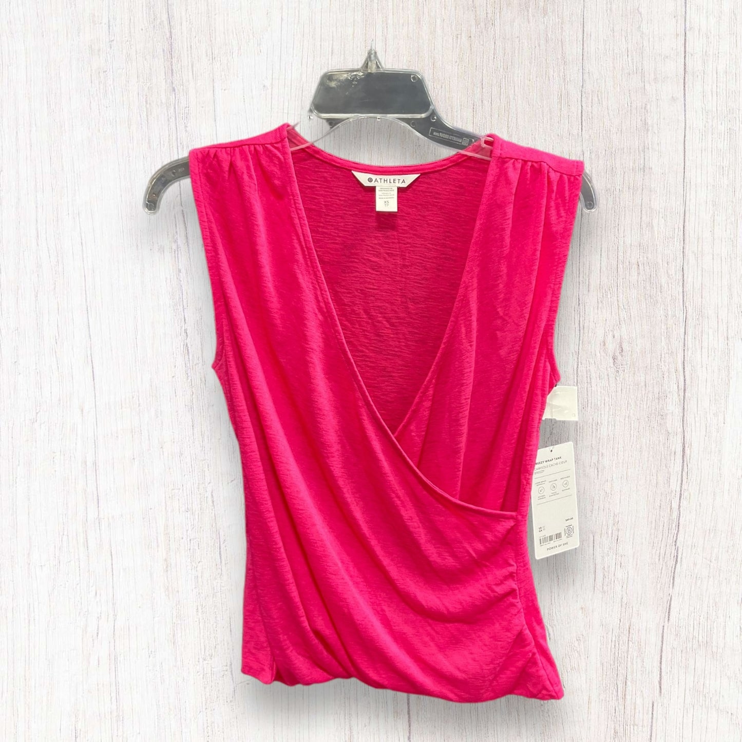 Pink Athletic Top Short Sleeve Athleta, Size Xs