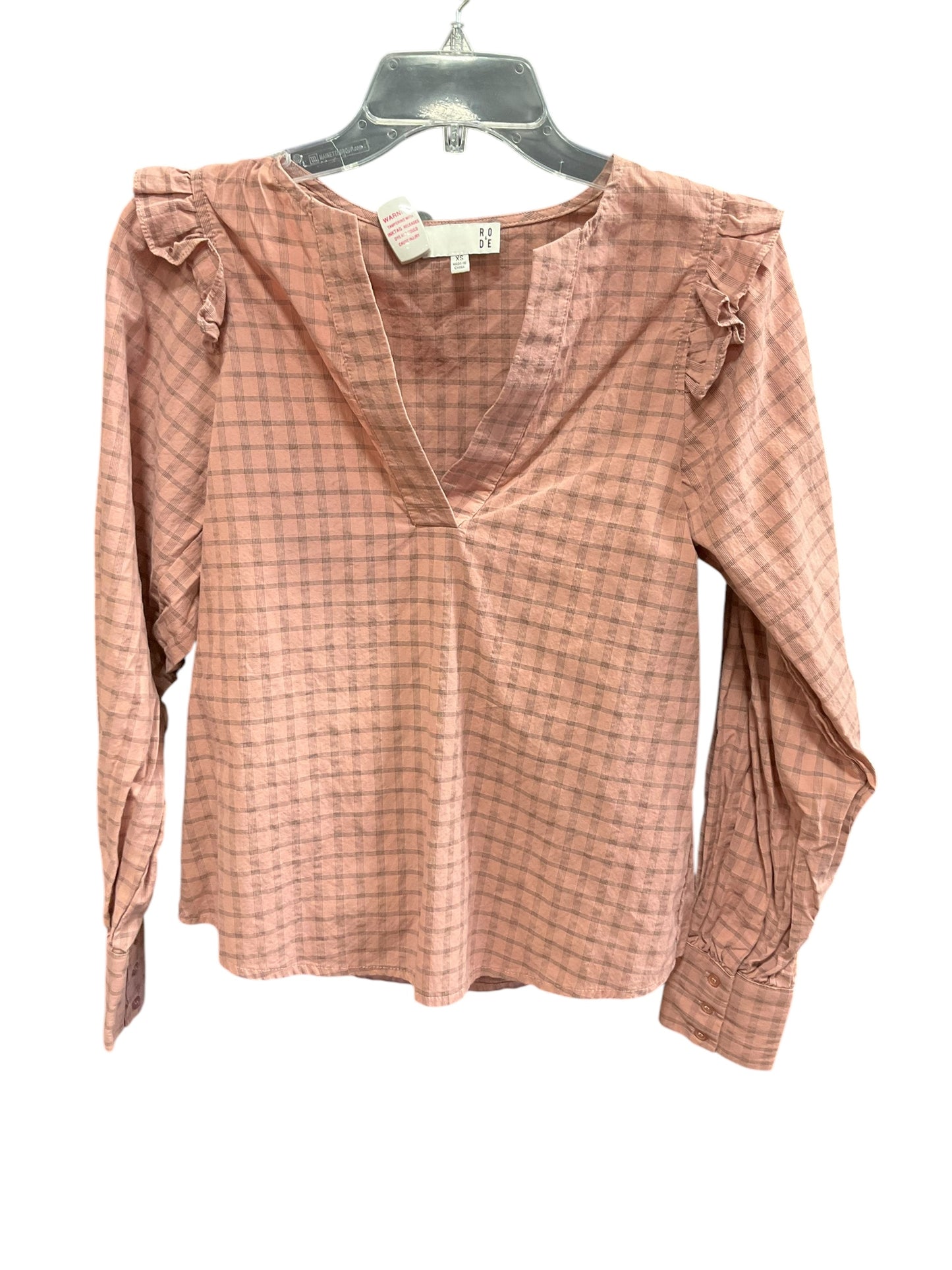 Top Long Sleeve By Ro & De In Mauve, Size: Xs