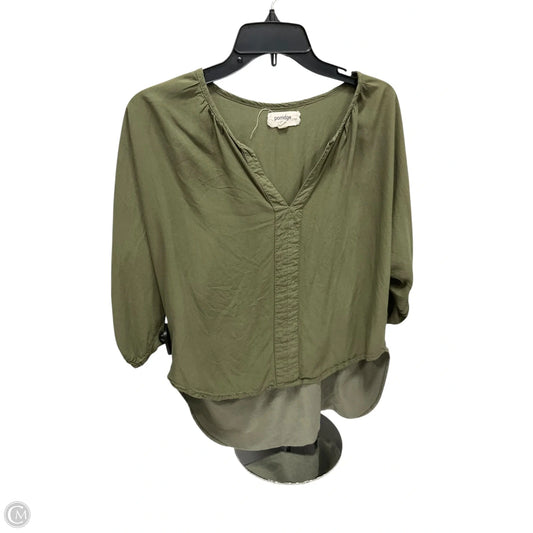 Top Short Sleeve By Porridge In Green, Size: S