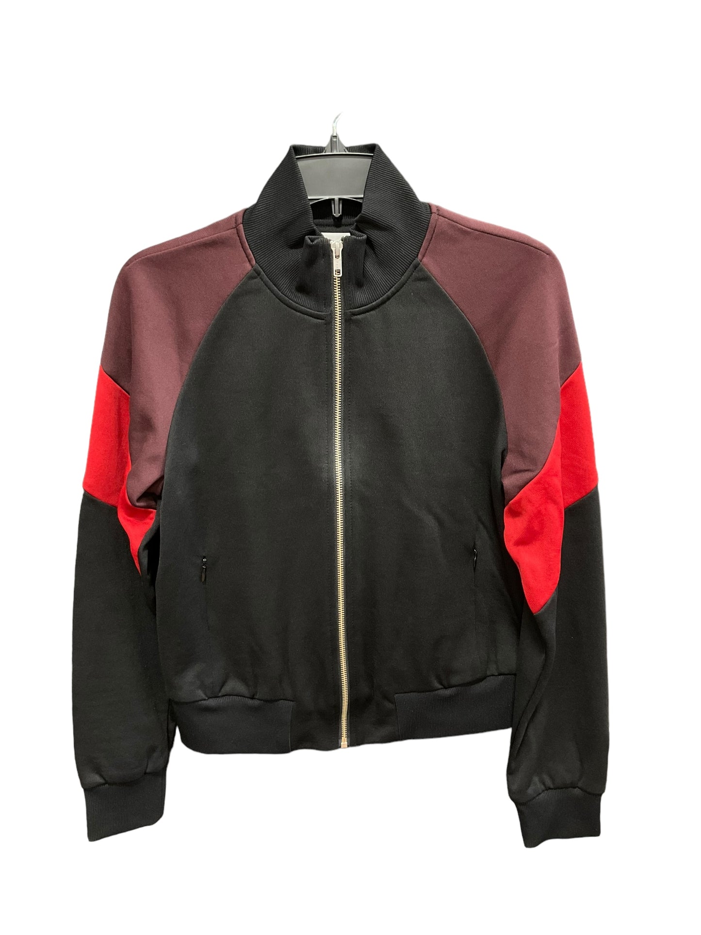 Jacket Denim By Alc In Black & Red, Size: M