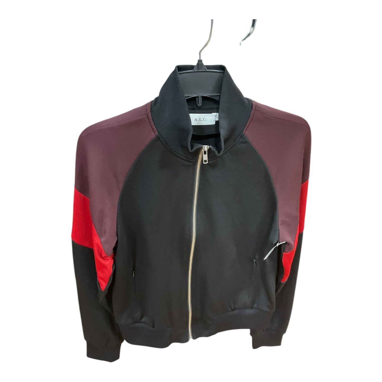 Jacket Denim By Alc In Black & Red, Size: M