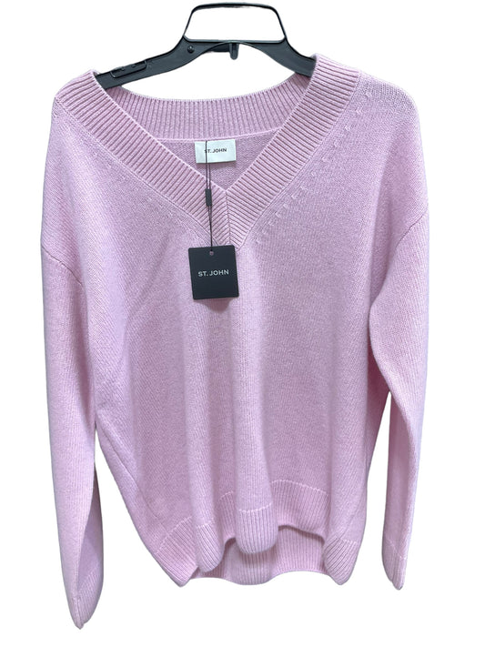 Sweater Cashmere By St John Knits In Purple, Size: M