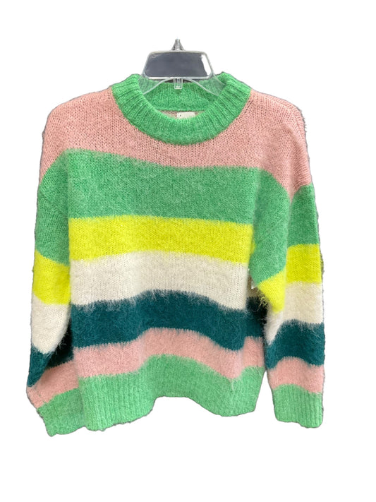 Sweater By A New Day In Green & Pink, Size: L