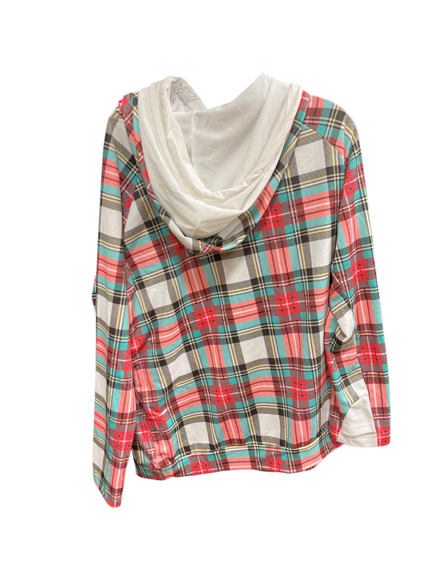 Top Long Sleeve By Clothes Mentor In Plaid Pattern, Size: Xl