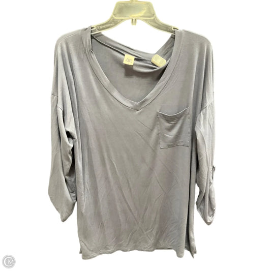 Top Long Sleeve Basic By Sew In Love In Blue, Size: S