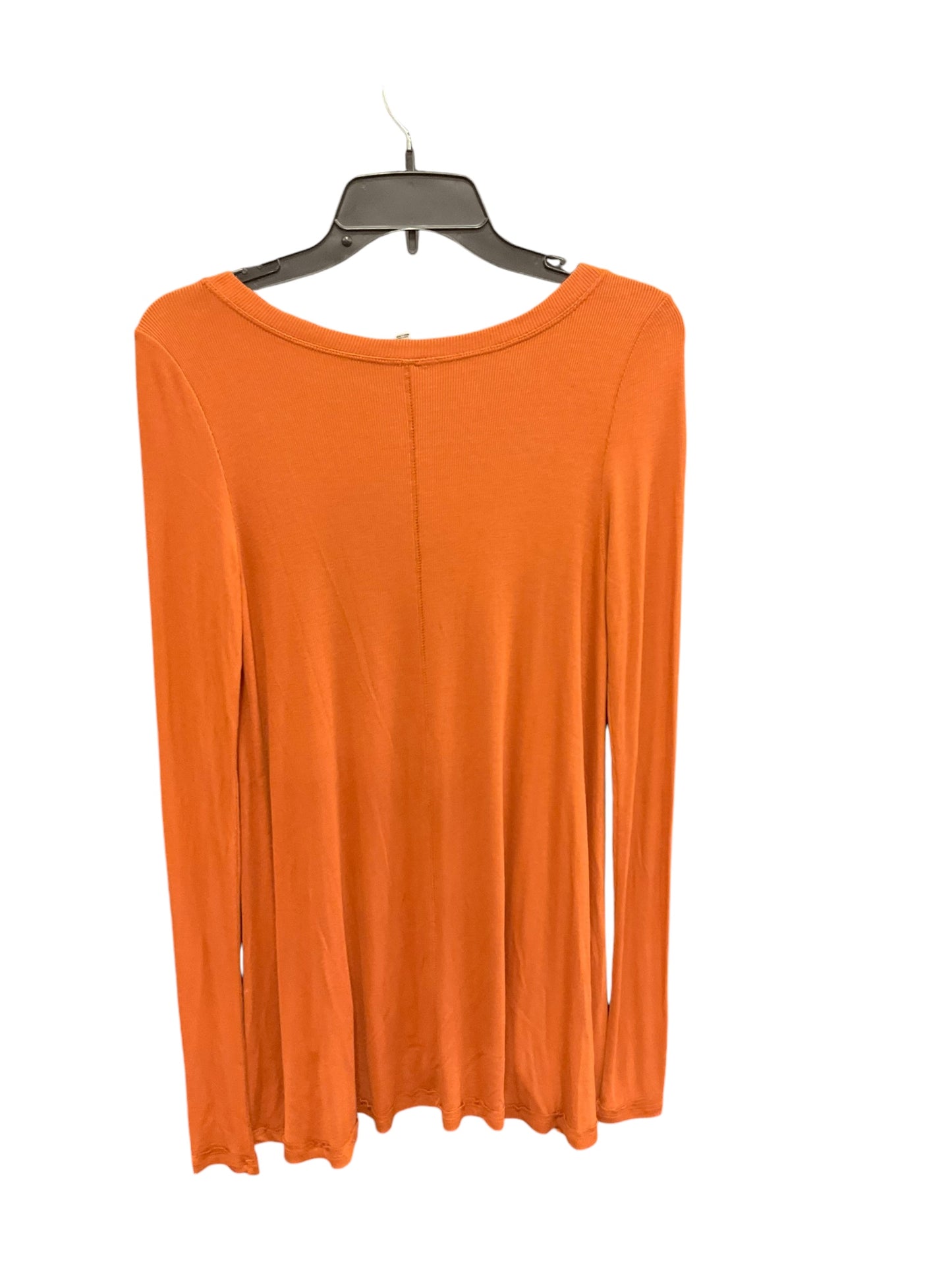 Top Long Sleeve By Free People In Orange, Size: Xs