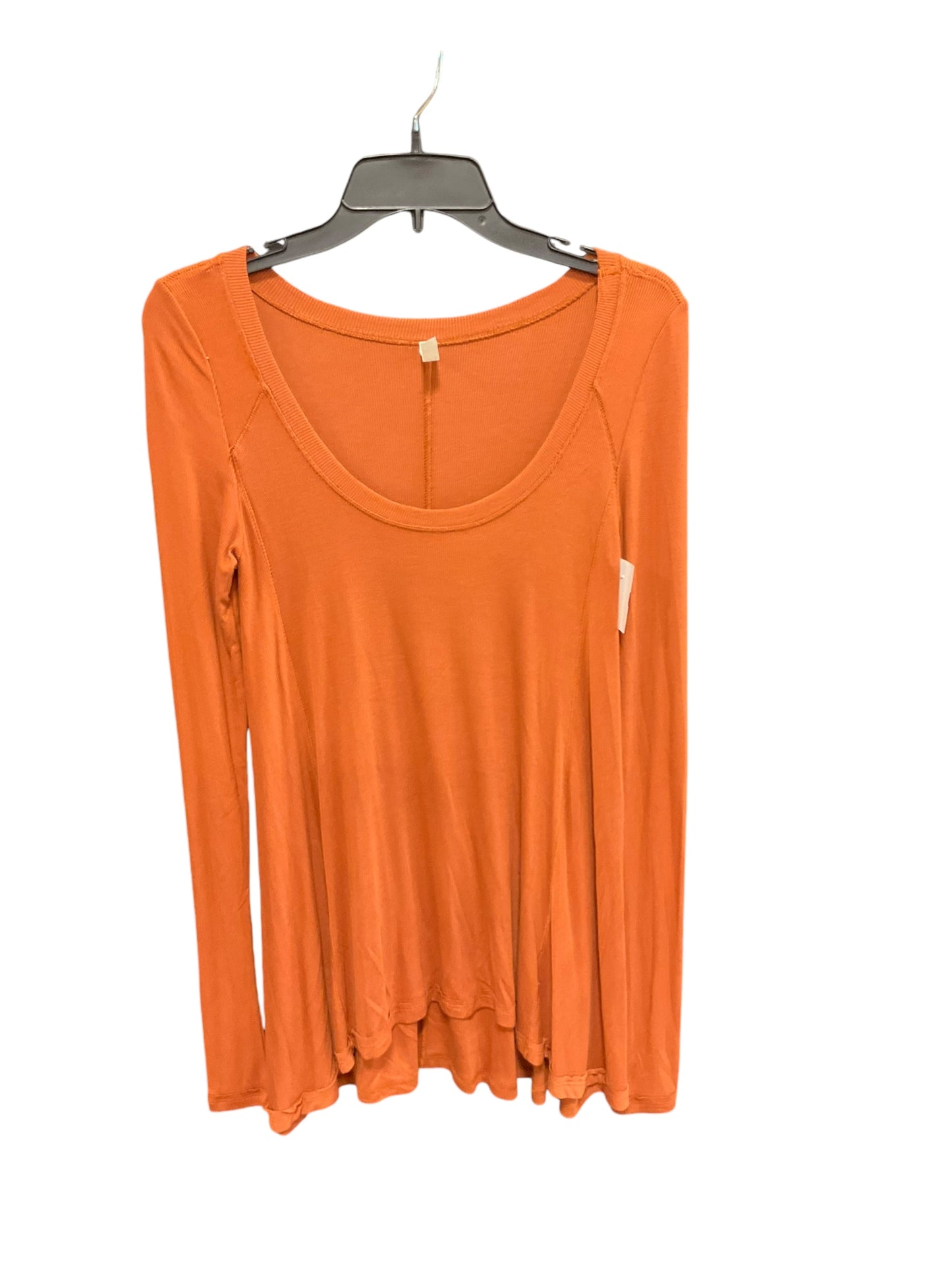 Top Long Sleeve By Free People In Orange, Size: Xs