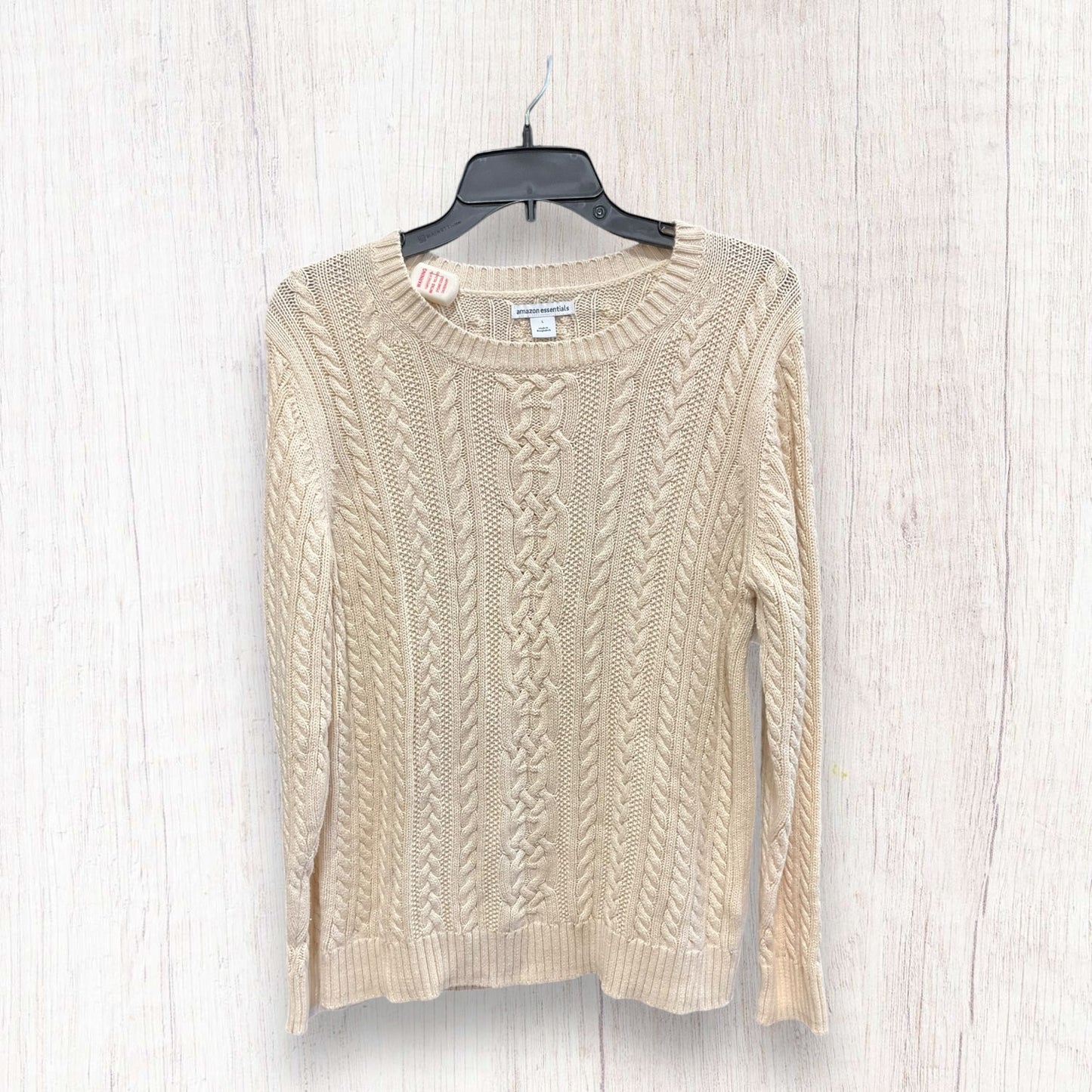 Sweater By Amazon Essentials In Ivory, Size: L