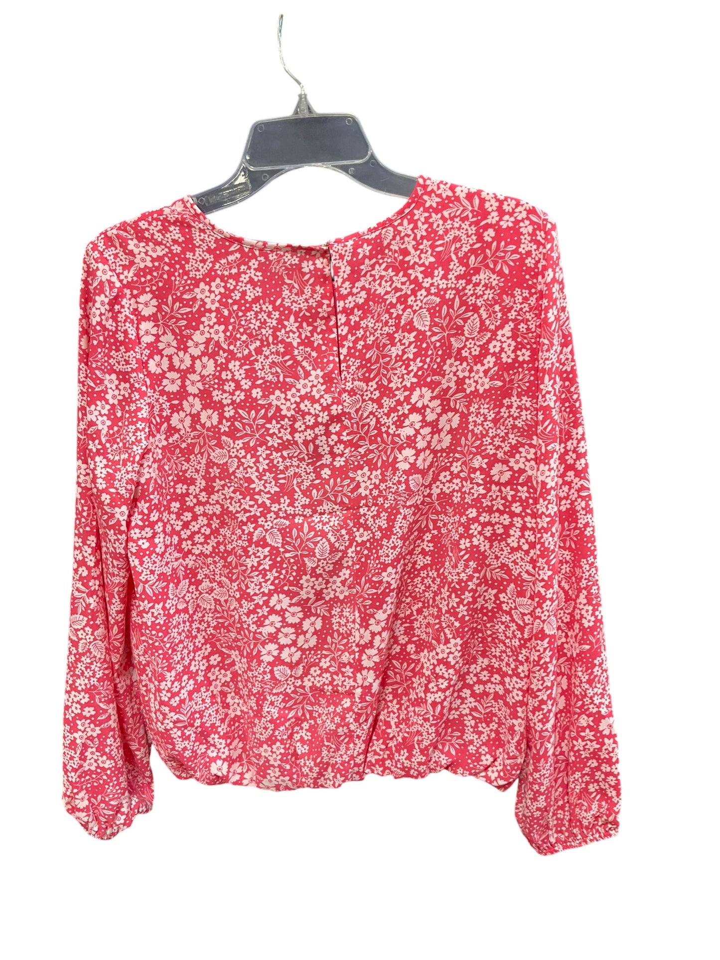 Top Long Sleeve By Tommy Hilfiger In Coral, Size: M