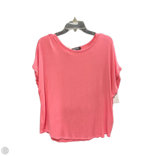 Top Short Sleeve By Buffalo David Bitton In Coral, Size: M