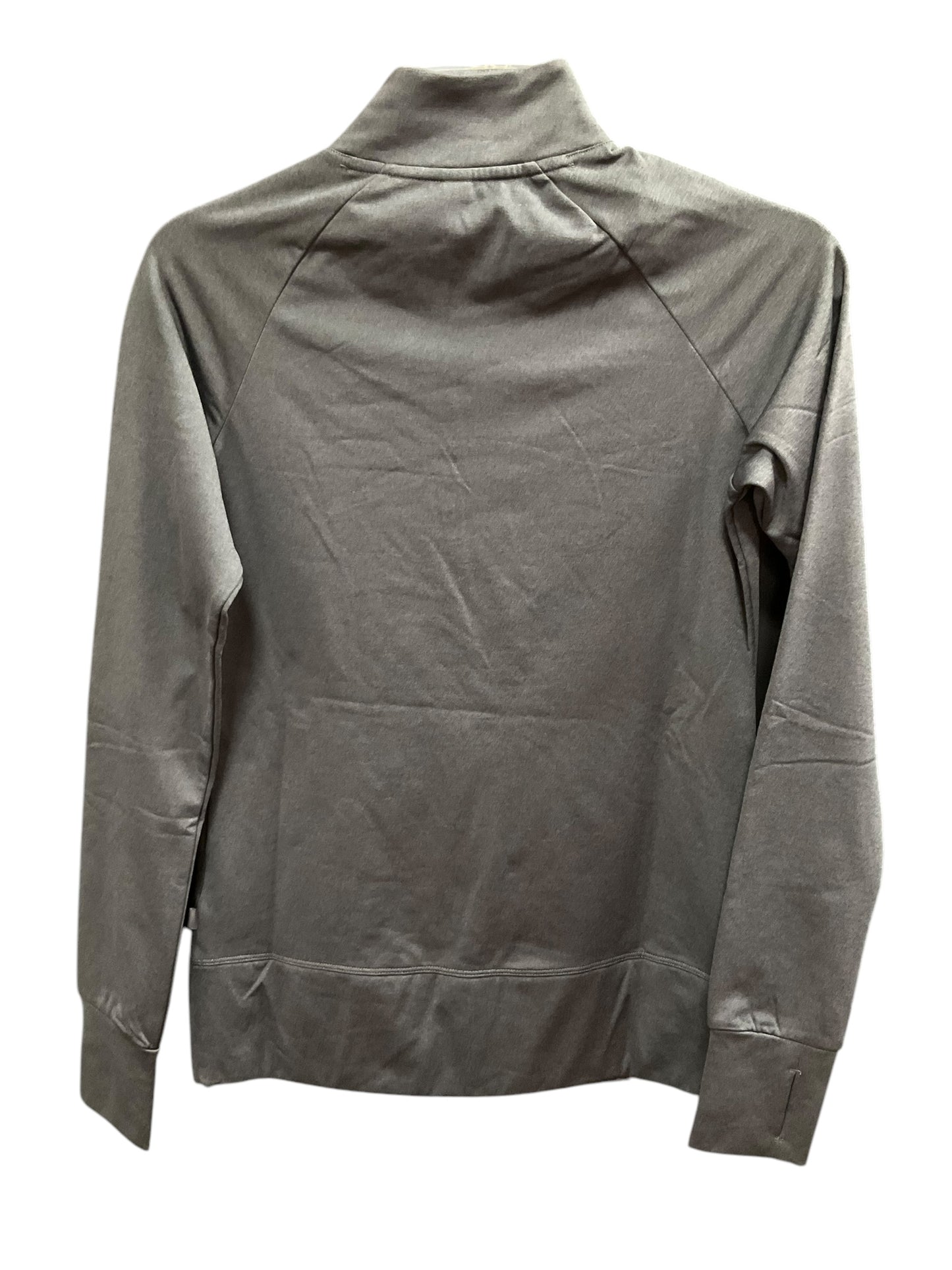 Athletic Top Long Sleeve Collar By Mondetta In Grey, Size: Xs