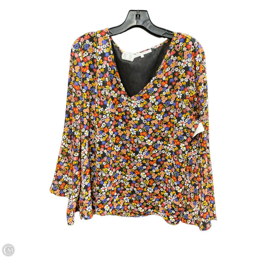 Top 3/4 Sleeve By Violet And Claire In Multi-colored, Size: Xl