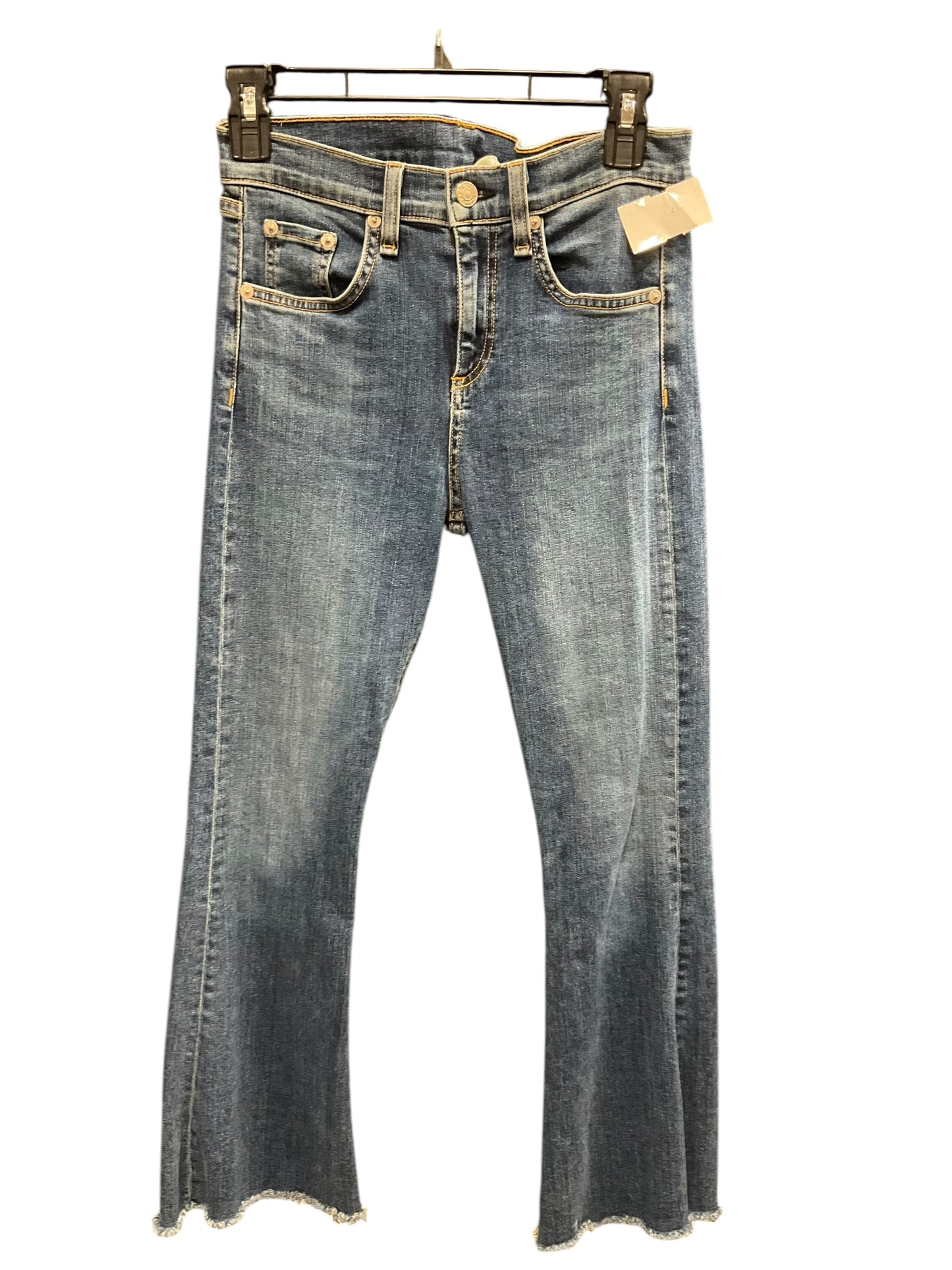 Jeans Flared By Rag & Bones Jeans In Blue Denim, Size: 4