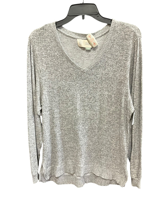 Top Long Sleeve Basic By Anthropologie In Grey, Size: Xs